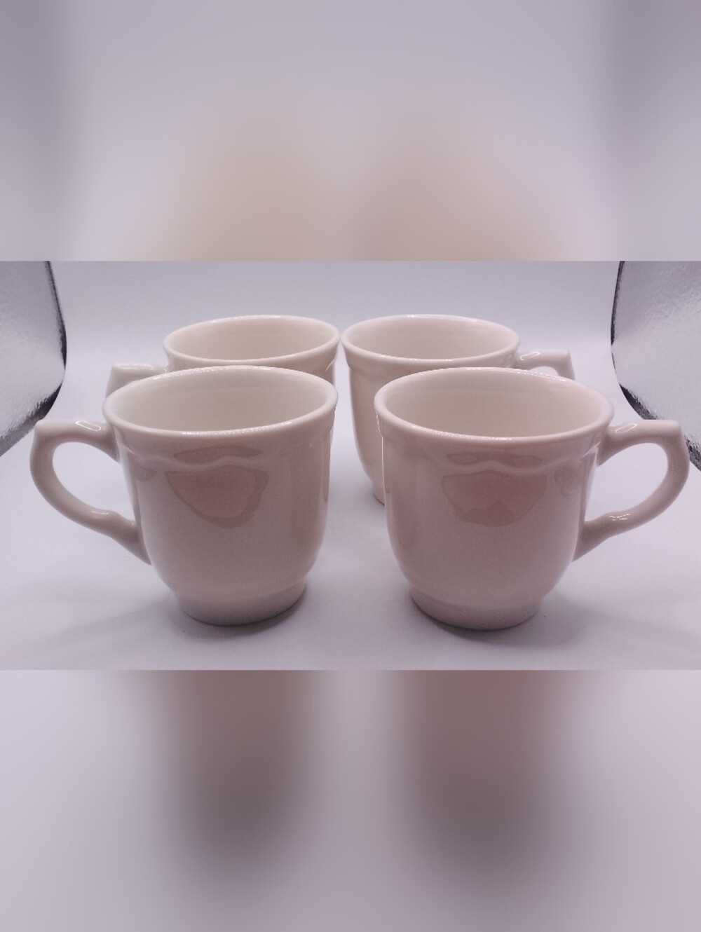 Vintage Set of 4 Syracuse China Coffee Expresso Mugs Tea Cups 2.75" Tall